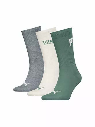 PUMA | Calcetines casual Logo Crew, paquete de 3 |